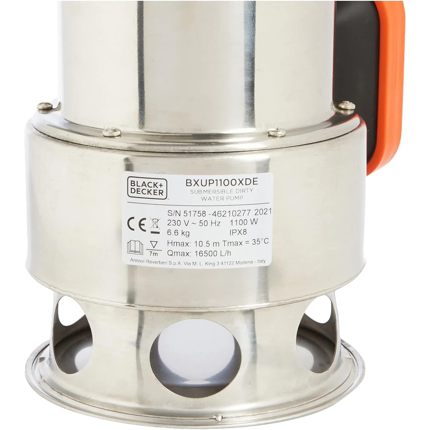 Black+Decker Wasserpumpe für Schmutzwasser BXUP1100XDE - Image 5