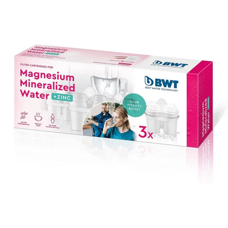 BWT Tischwasserfilter Kartusche 3x Zinc+Magnesium Min. Water