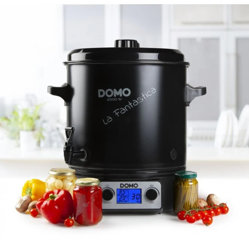 Domo Einkochautomat DO42327PC, schwarz, 27 Liter, Thermostat - Image 3
