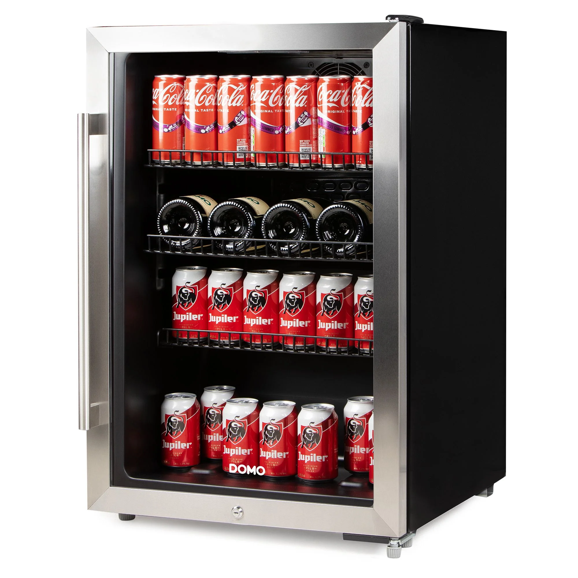 Domo Flaschenkühlschrank DO91610BK, 118 L