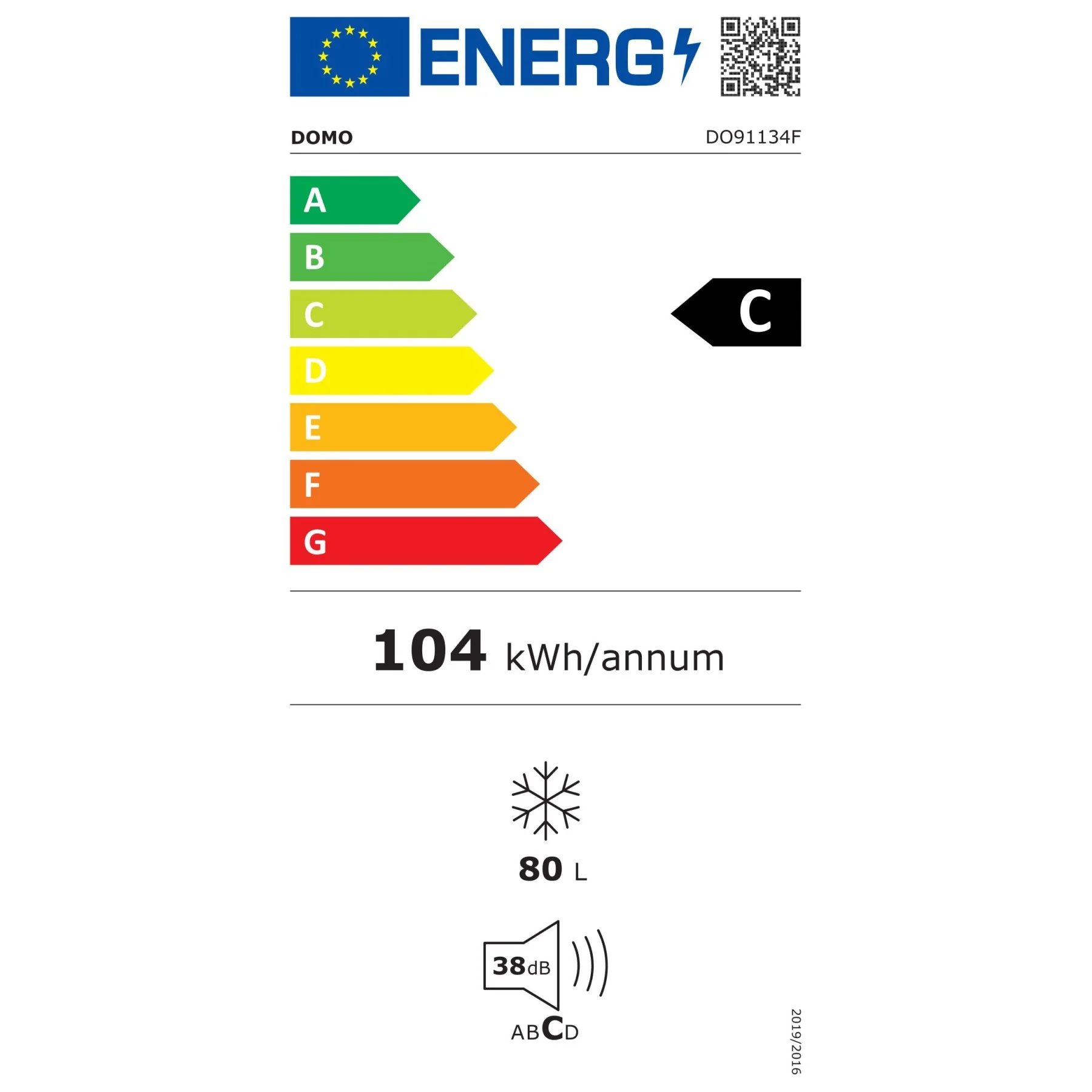 Domo Gefrierschrank DO91134F, 80 Liter, Energieklasse C - Image 6