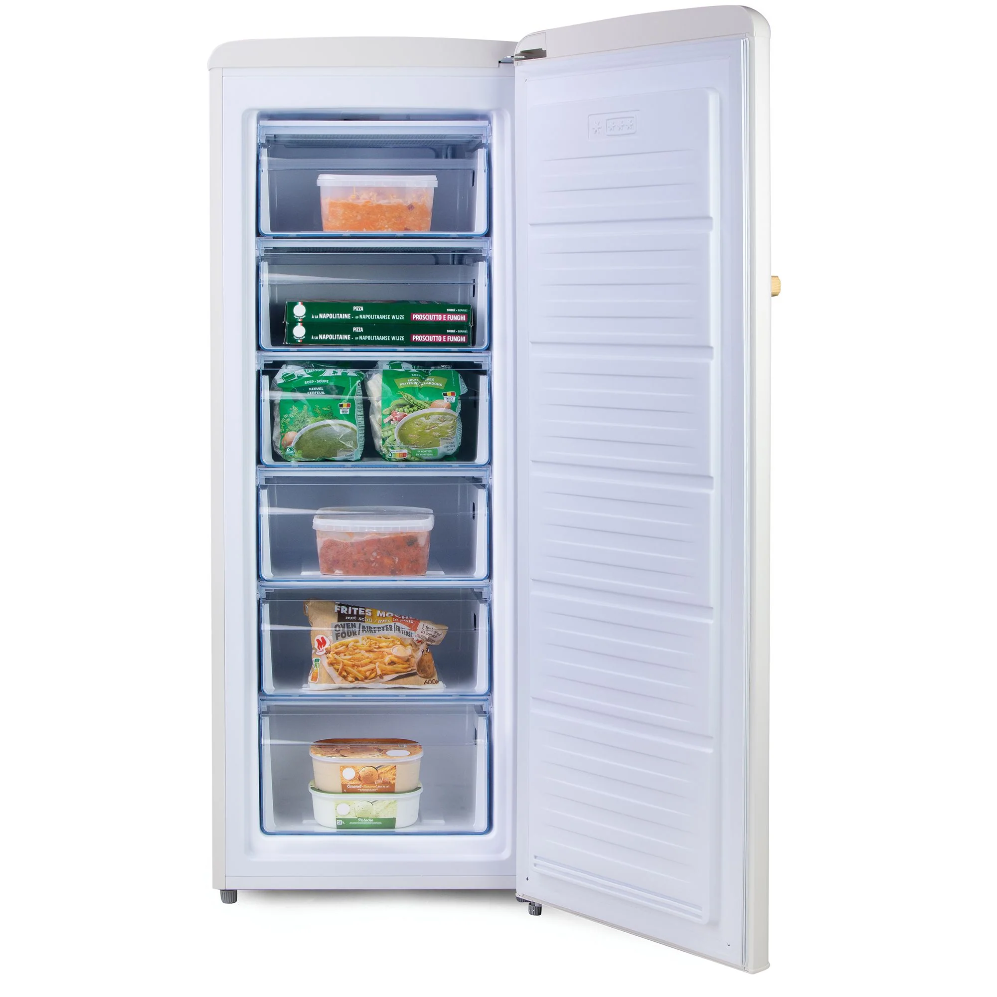 Domo Gefrierschrank DO91711R, 155 Liter, Retro-Look - Image 2