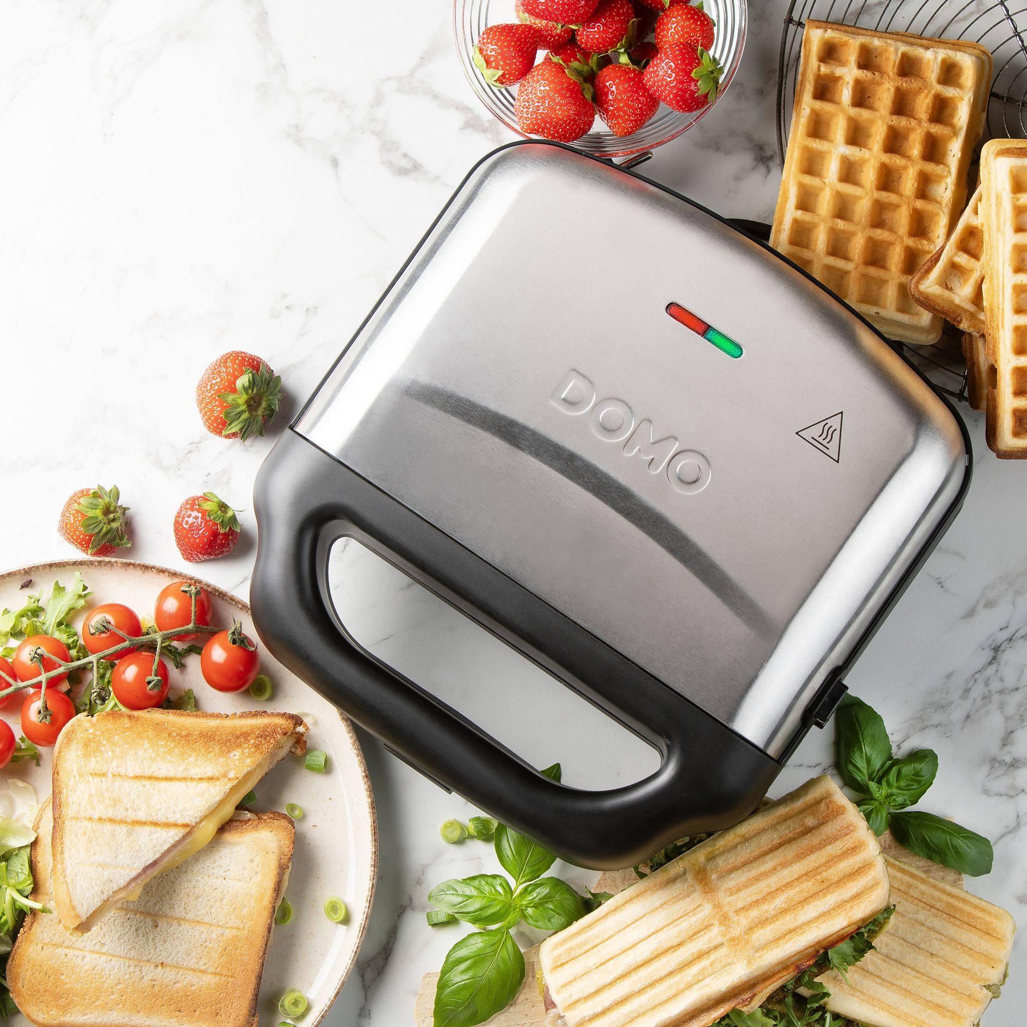 Domo Kontaktgrill 3-in-1, Sandwich-Waffel-Grill, DO9290C - Image 8