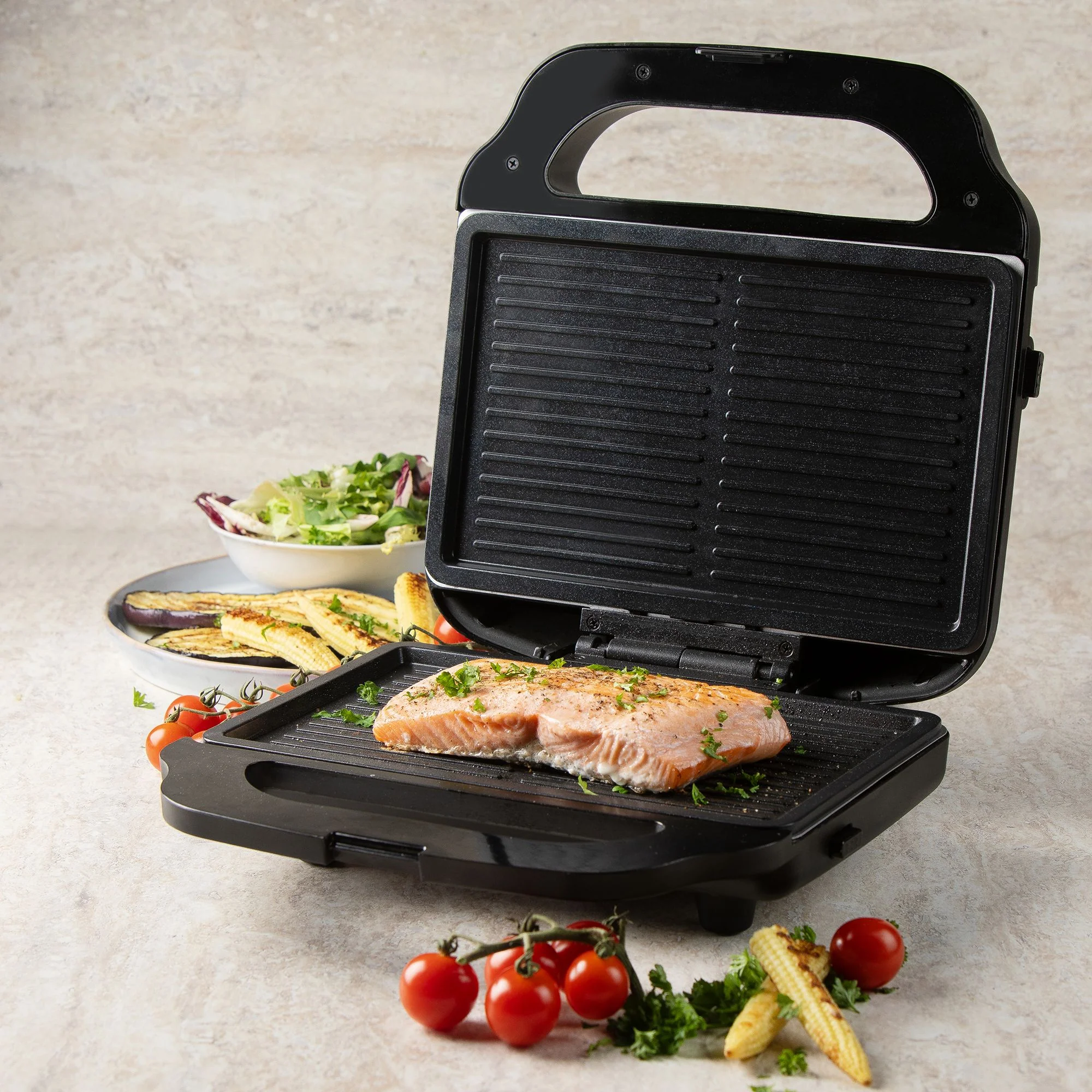 Domo Kontaktgrill 3-in-1, Sandwich-Waffel-Grill, DO9291C - Image 6