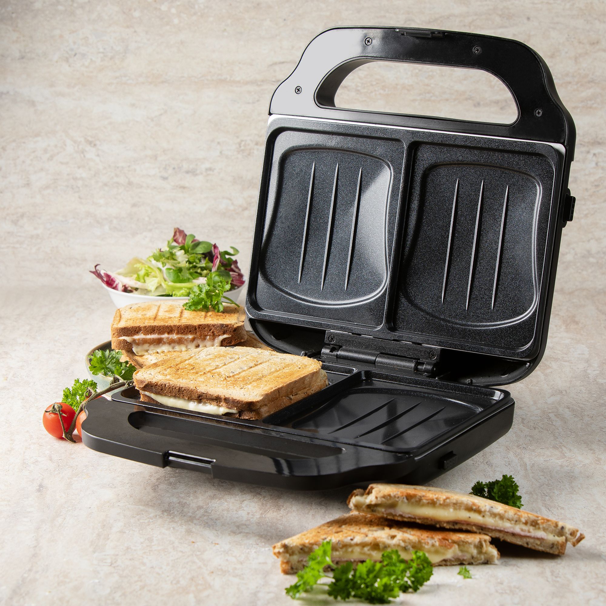 Domo Kontaktgrill 3-in-1, Sandwich-Waffel-Grill, DO9291C - Image 7