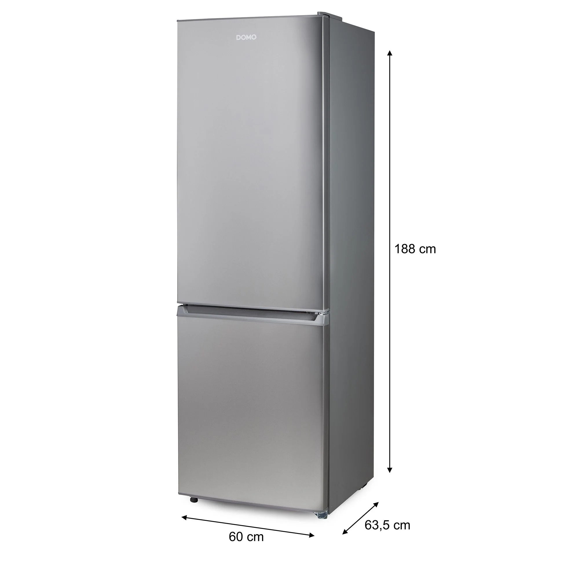 Domo Kühl- / Gefrierkombination DO91336C, 310 L, INOX-Look, NoFrost - Image 6