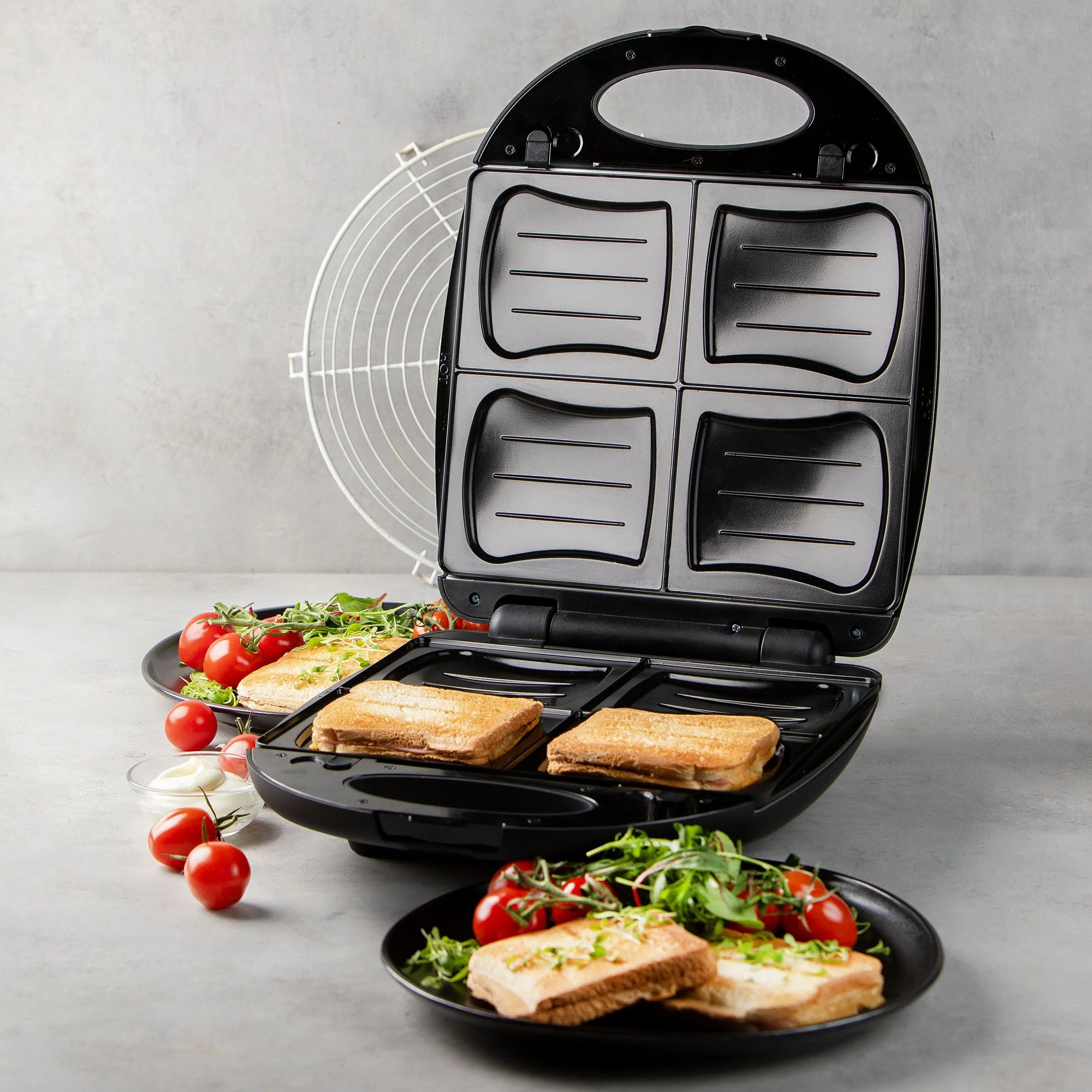 Domo Sandwichmaker & Waffeleisen 2-in-1 DO9295C - Image 8