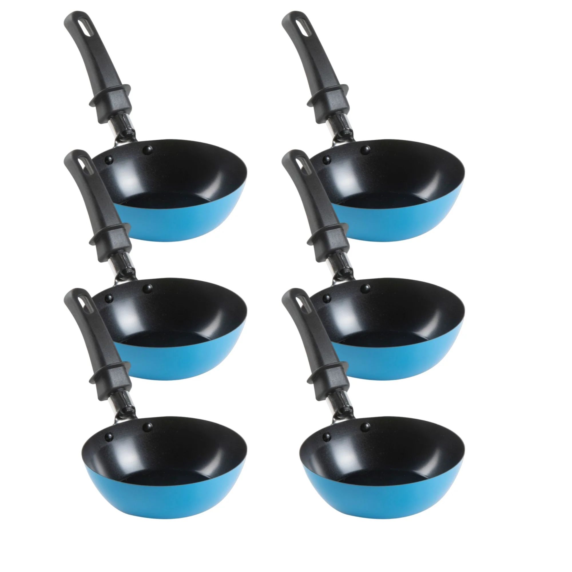 Domo Wok Pfännchen 6er Set, blau