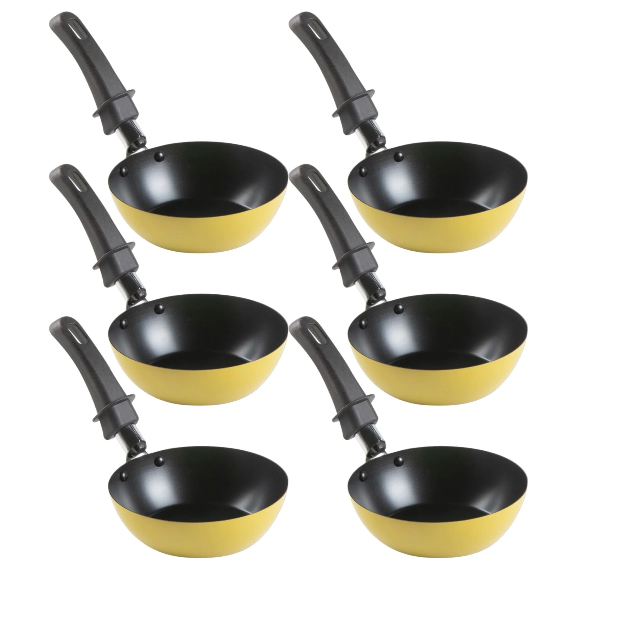 Domo Wok Pfännchen 6er Set, gelb