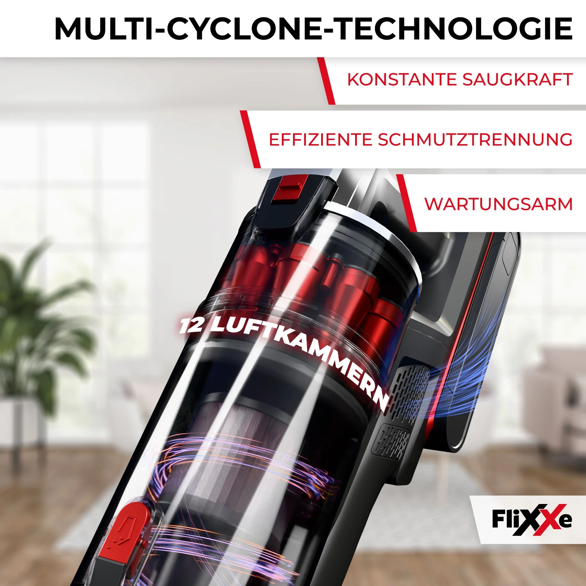 FliXXe Akkustaubsauger T12 Stick Vacs - Image 5