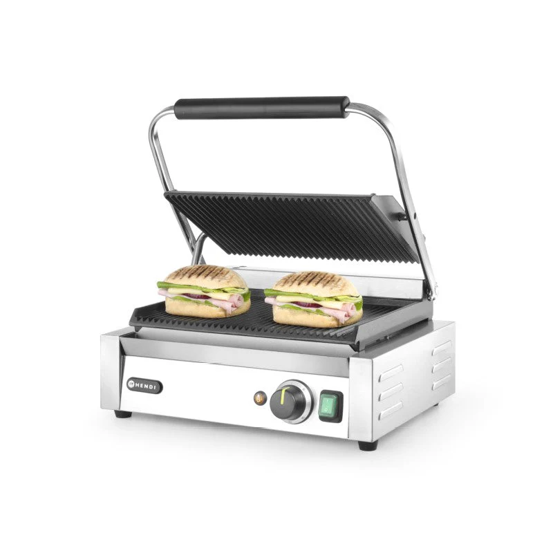 HENDI Gastro-Grill oben und unten gerillt - Image 3