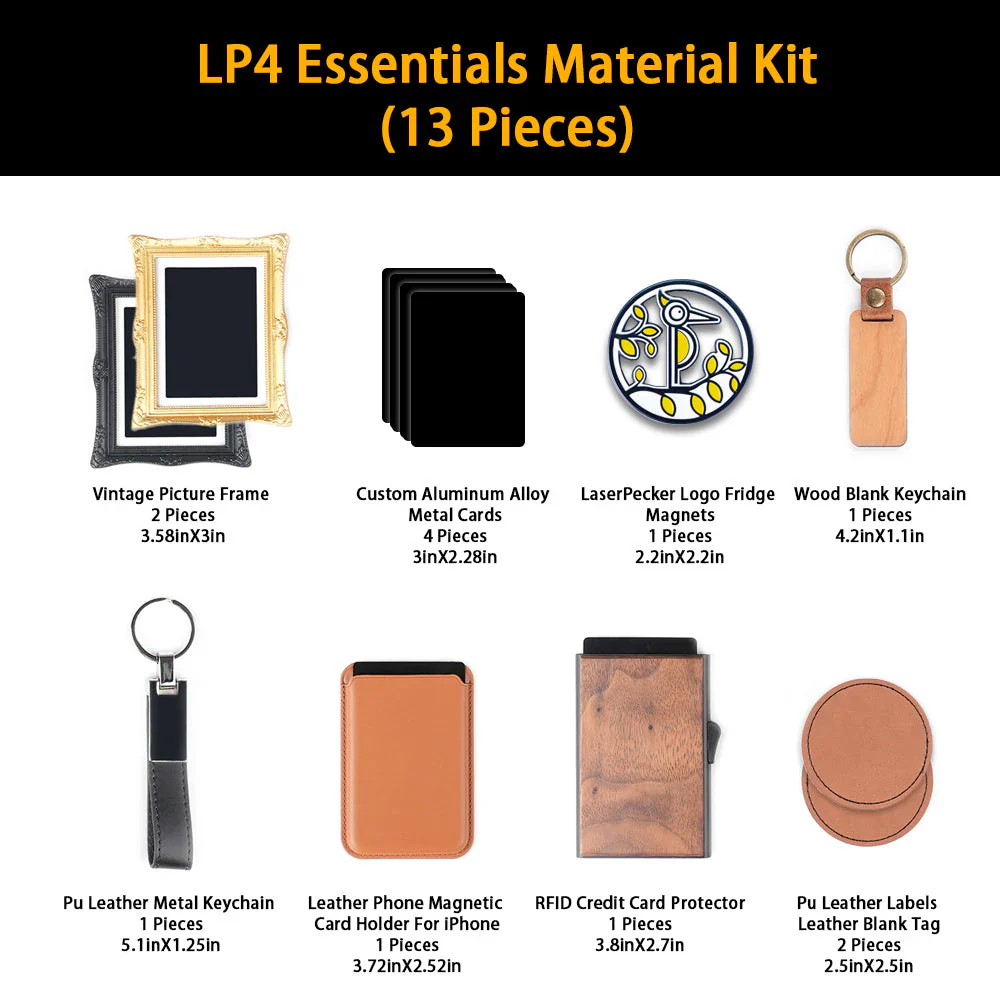 Laserpecker Zubehör Material-Kit Fanartikel (13 Stk) - Image 3