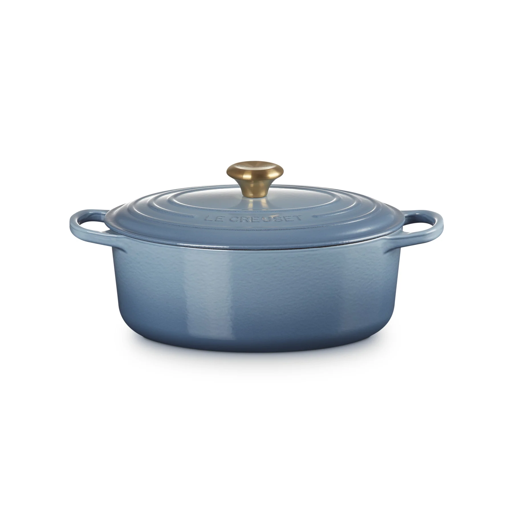 Le Creuset Pfanne Signature Bräter Oval 29 cm Chambray