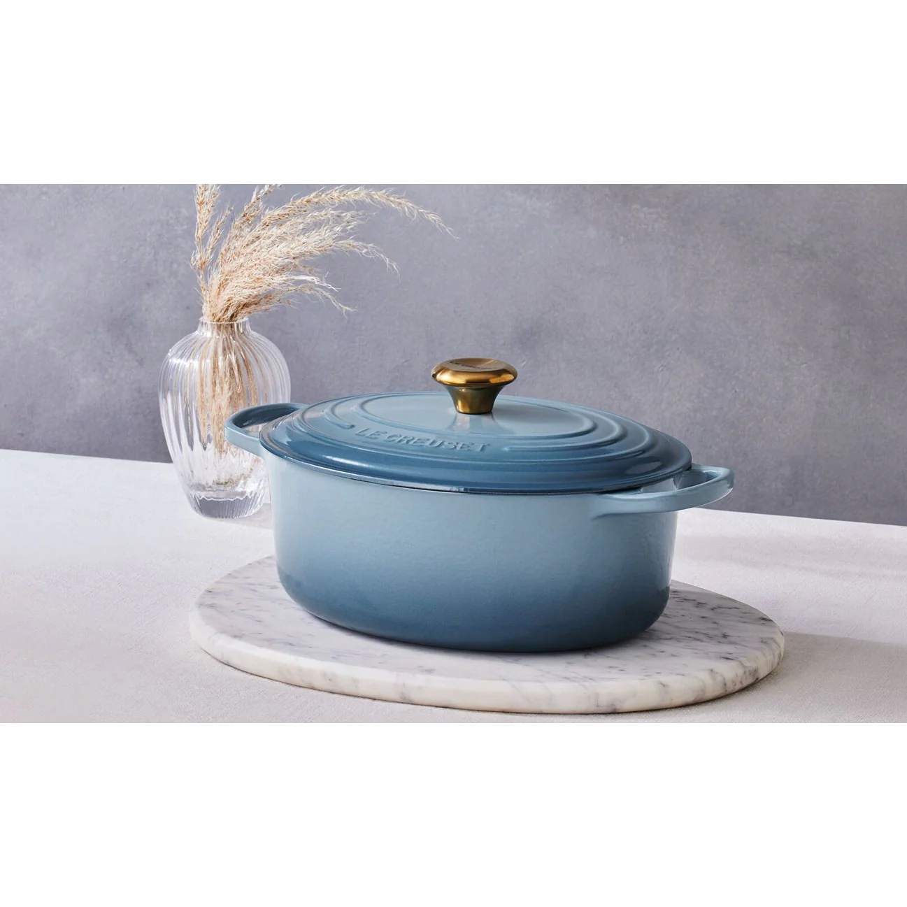 Le Creuset Pfanne Signature Bräter Oval 29 cm Chambray - Image 6
