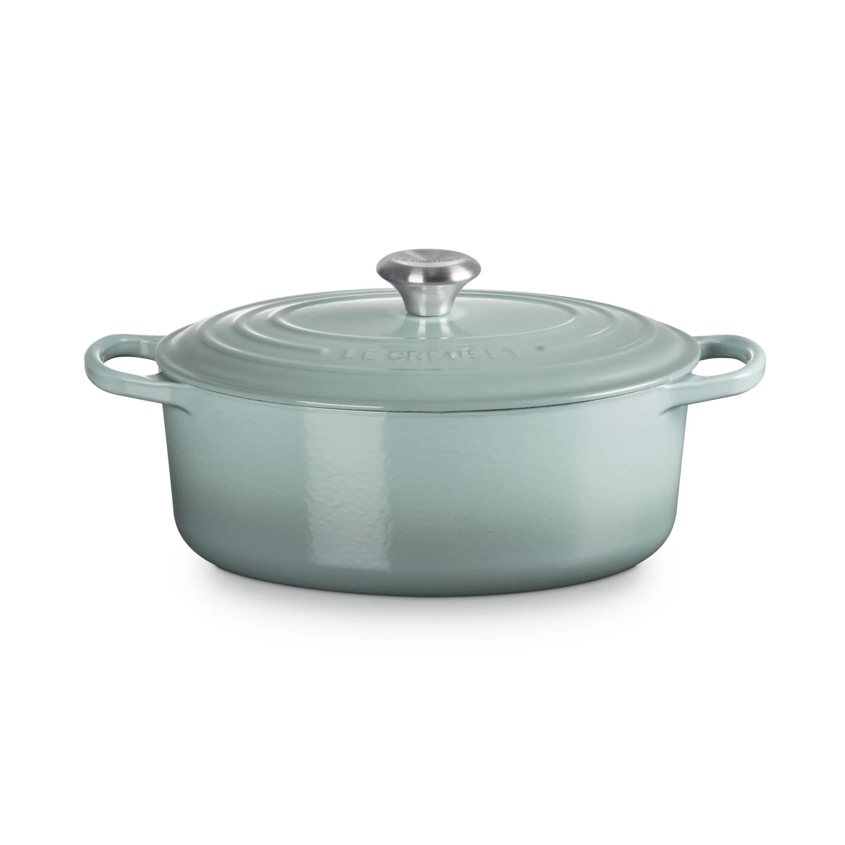Le Creuset Pfanne Signature Bräter Oval 29 cm Sea Salt