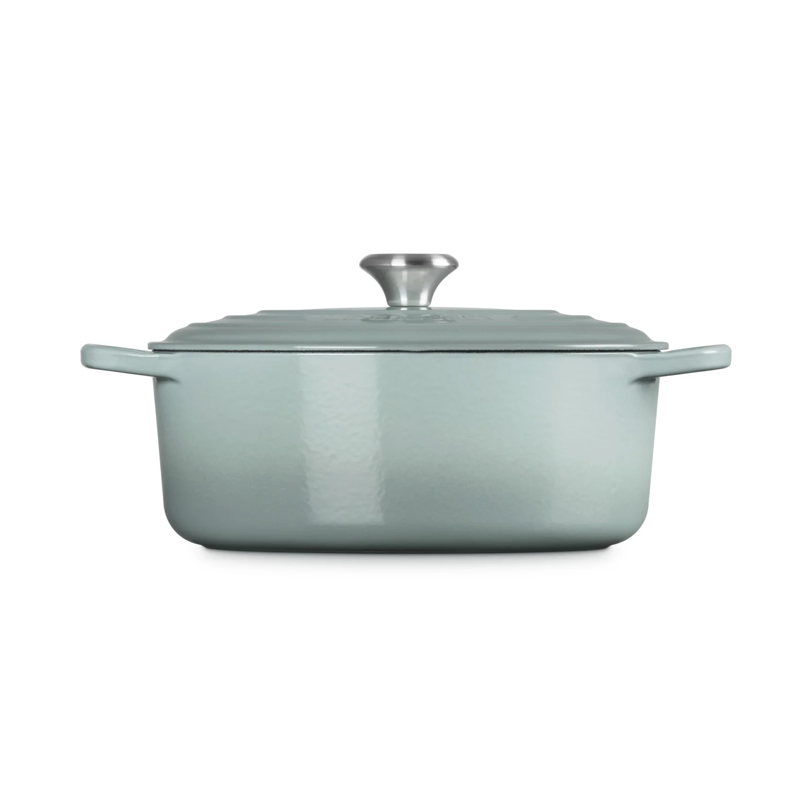 Le Creuset Pfanne Signature Bräter Oval 29 cm Sea Salt - Image 2