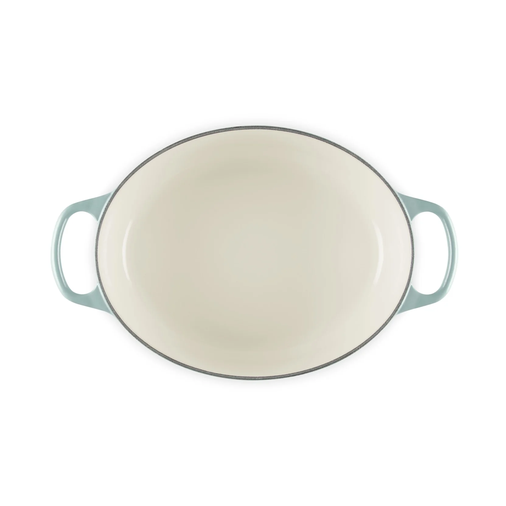 Le Creuset Pfanne Signature Bräter Oval 29 cm Sea Salt - Image 4