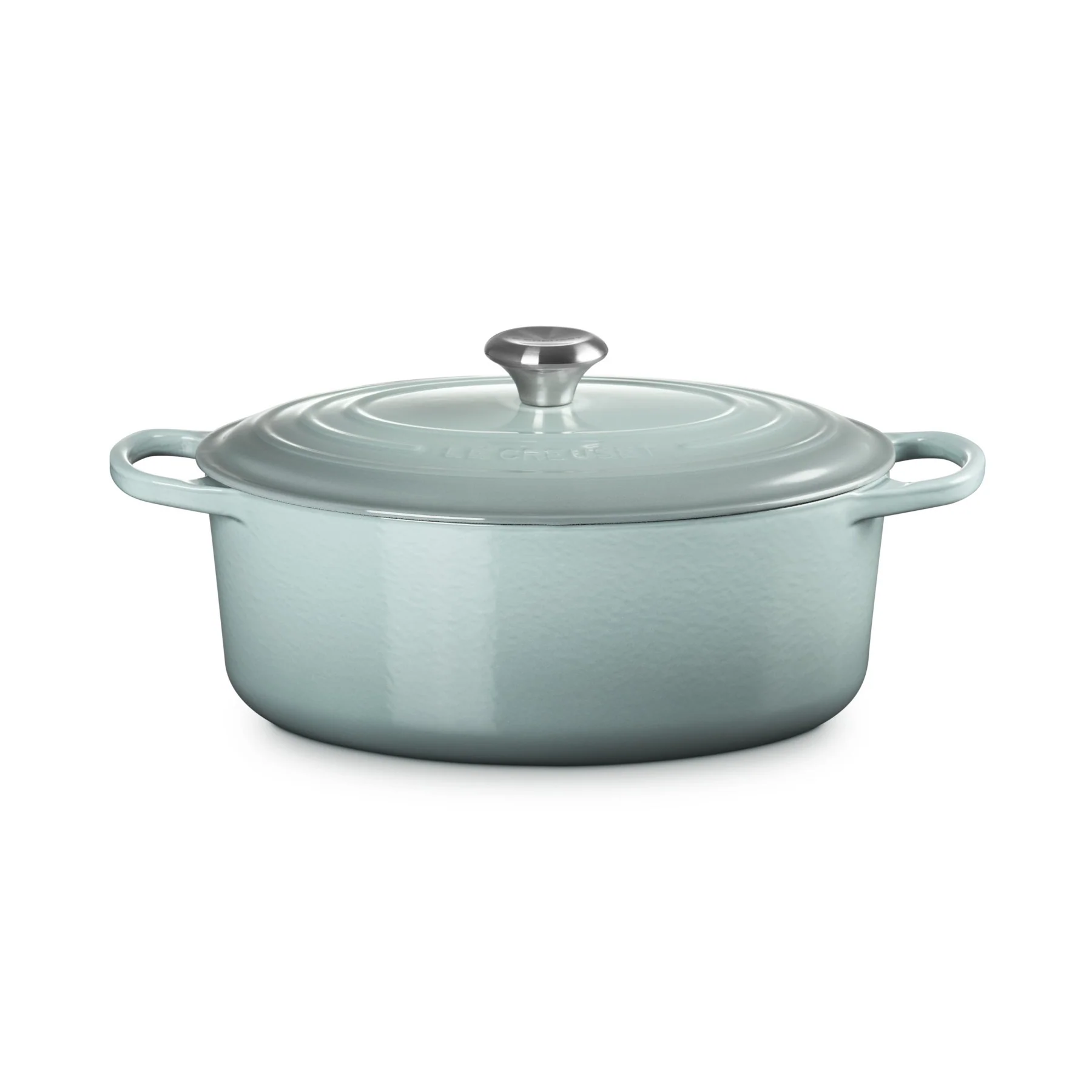 Le Creuset Pfanne Signature Bräter Oval 31 cm Sea Salt