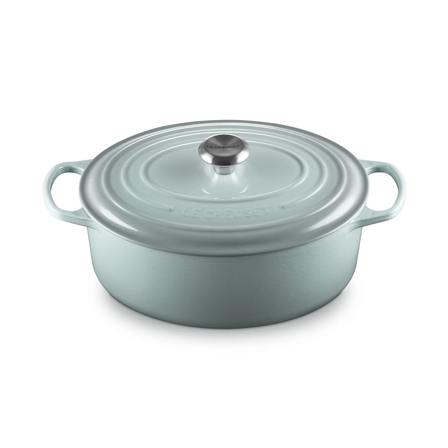 Le Creuset Pfanne Signature Bräter Oval 31 cm Sea Salt - Image 2