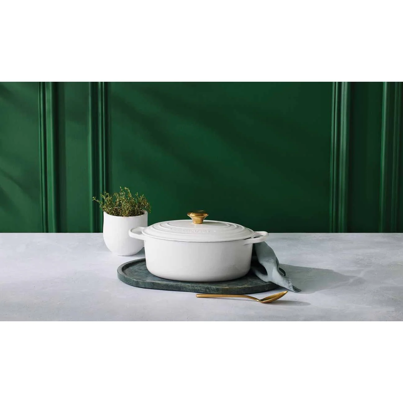 Le Creuset Pfanne Signature Bräter Oval 31 cm White - Image 6
