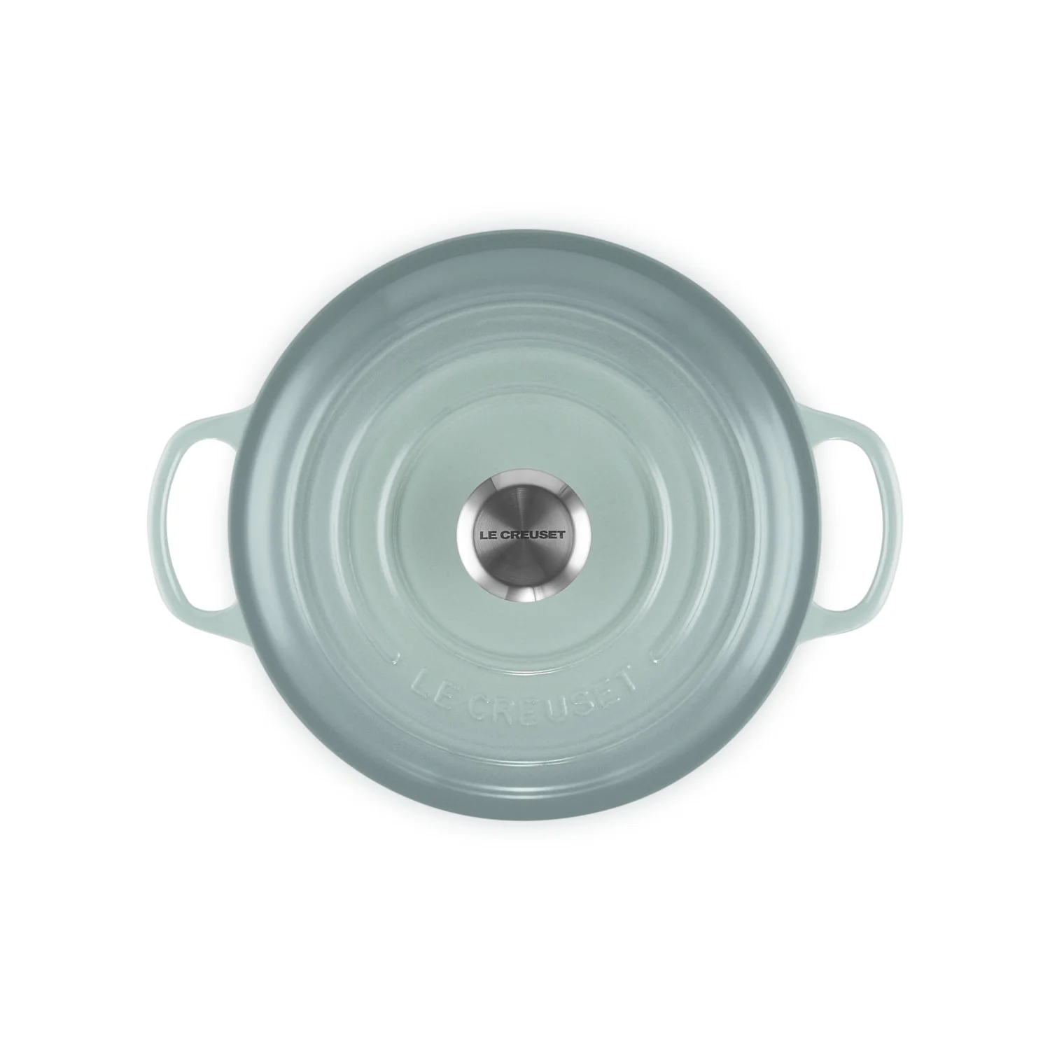 Le Creuset Pfanne Signature Bräter Round 20 cm Sea Salt - Image 4