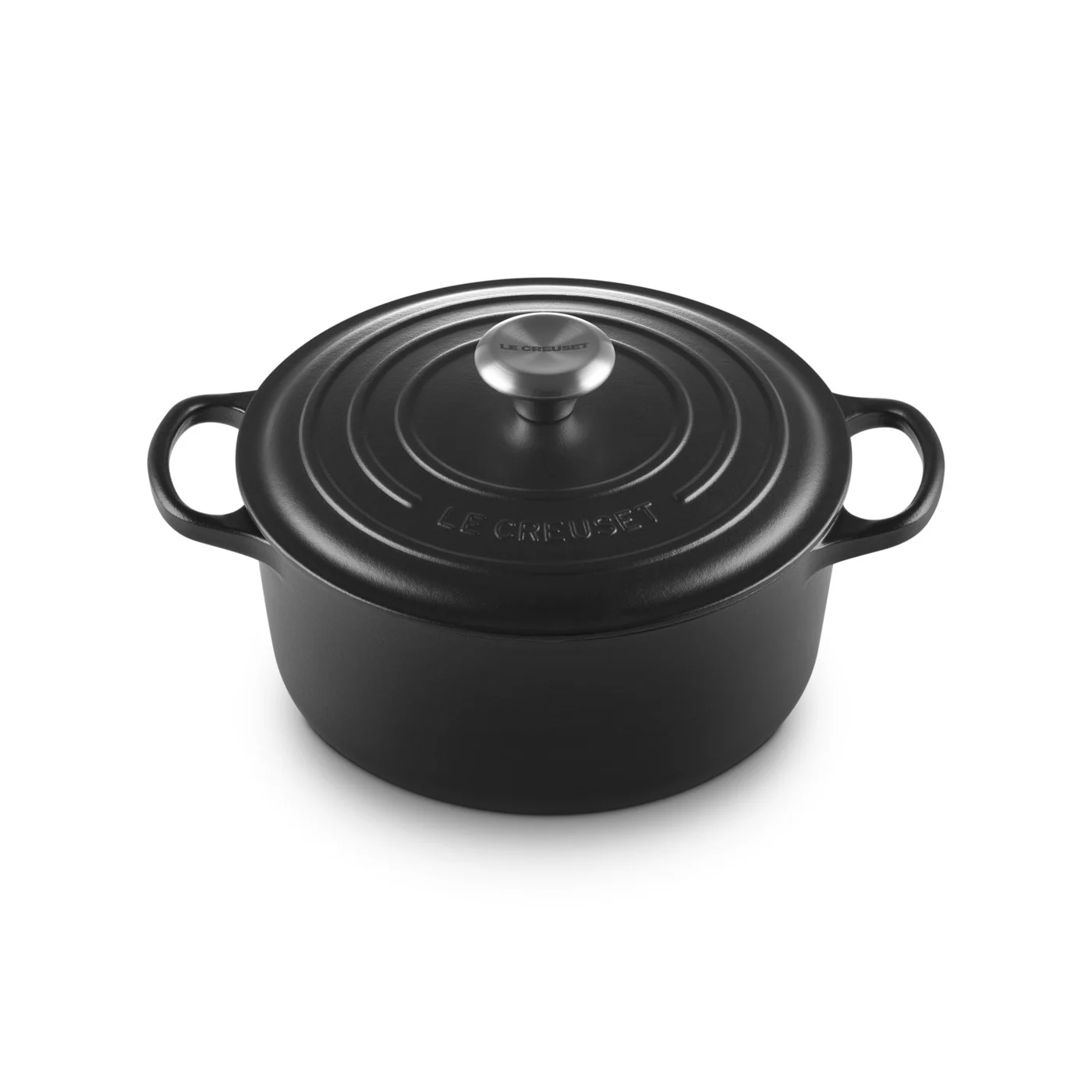 Le Creuset Pfanne Signature Gusseisen-Bräter, Ø 24cm, Schwarz matt - Image 2