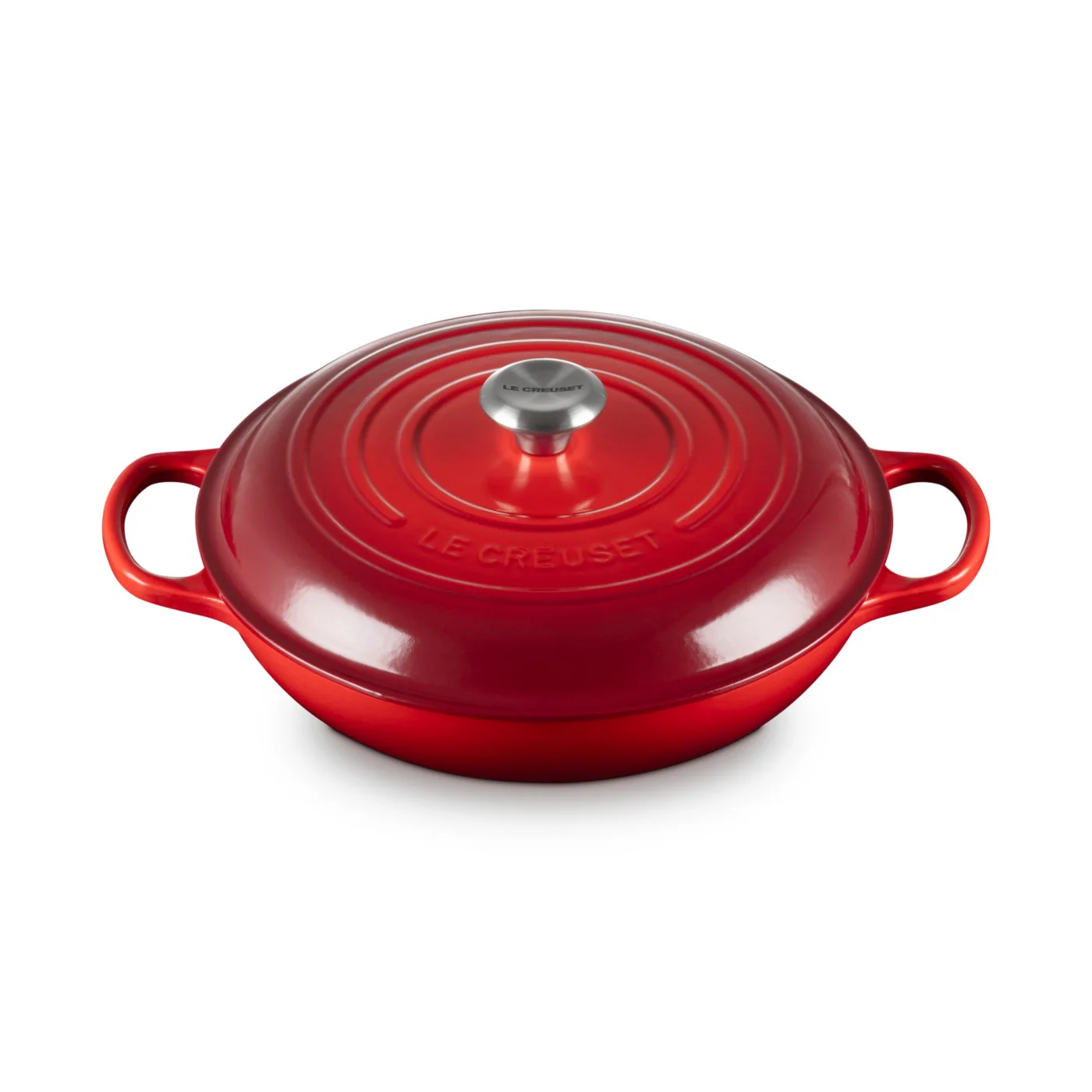 Le Creuset Pfanne Signature Gusseisen-Gourmet-Topf, Ø 30cm, Kirschrot - Image 2