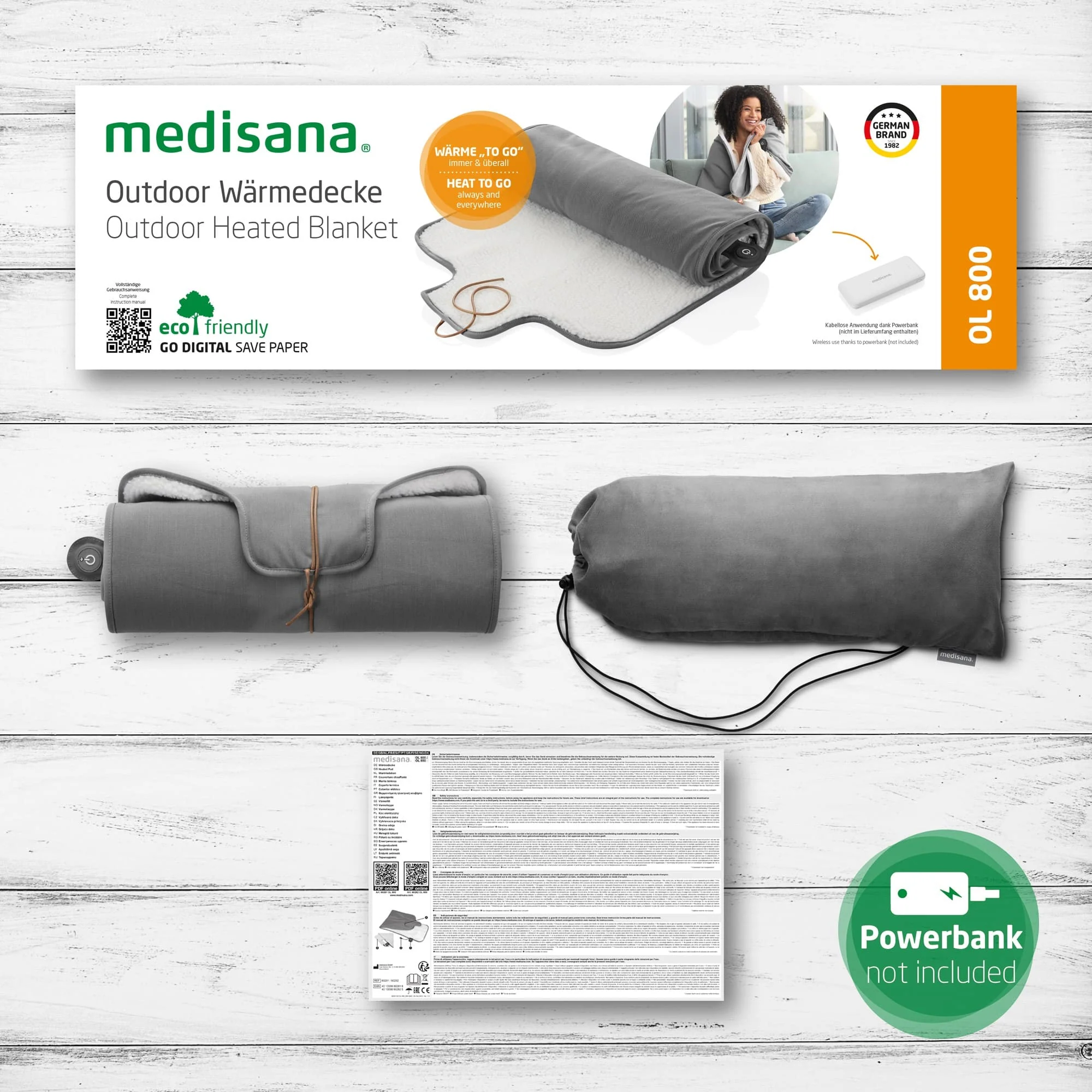 Medisana Heizdecke OL 800, grau - Image 6