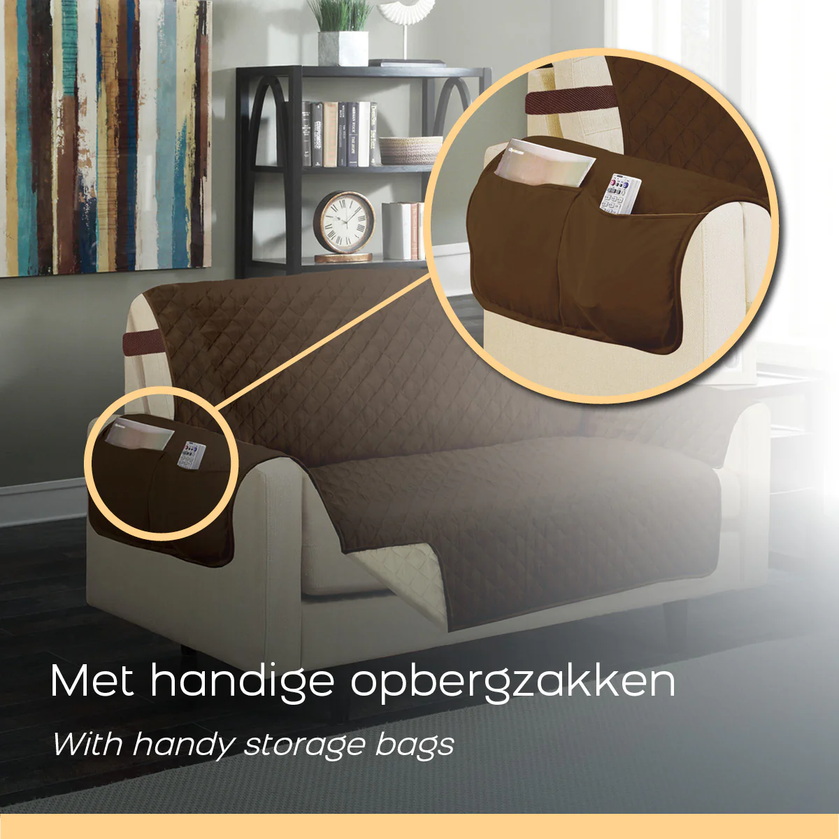 Orange Donkey Couch Abdeckung Liebessitz Sofa Abdeckung - 223x177CM - Image 5