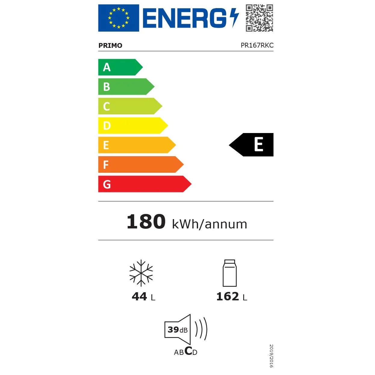 Primo Kühl- / Gefrierkombination PR167RKC, 206 Liter - Image 11