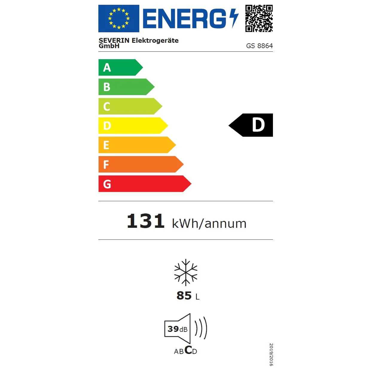 Severin Gefrierschrank GS8864, 85 Liter, Energieklasse-D - Image 3