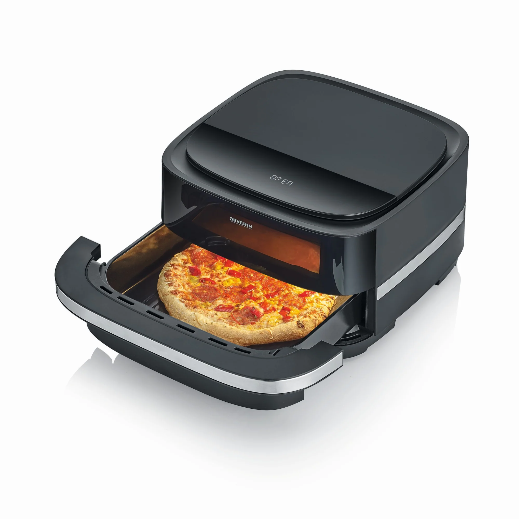 Severin Heissluftfritteuse Fry&Pizza&more mit 4 Liter - Image 3