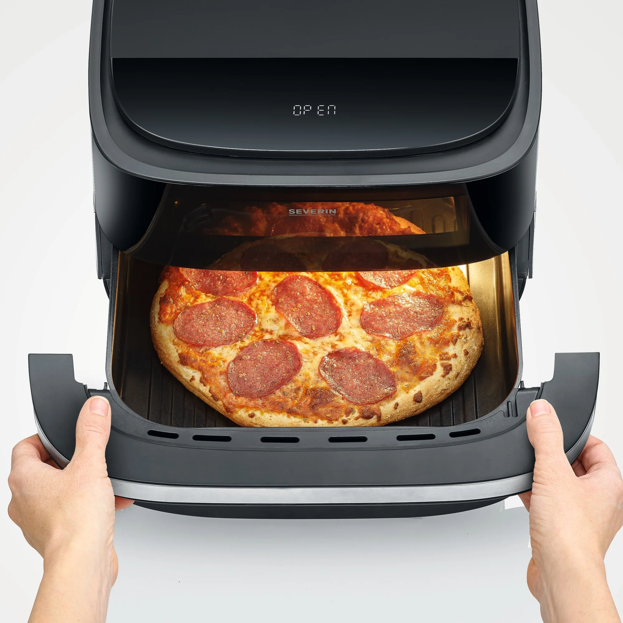 Severin Heissluftfritteuse Fry&Pizza&more mit 4 Liter - Image 7