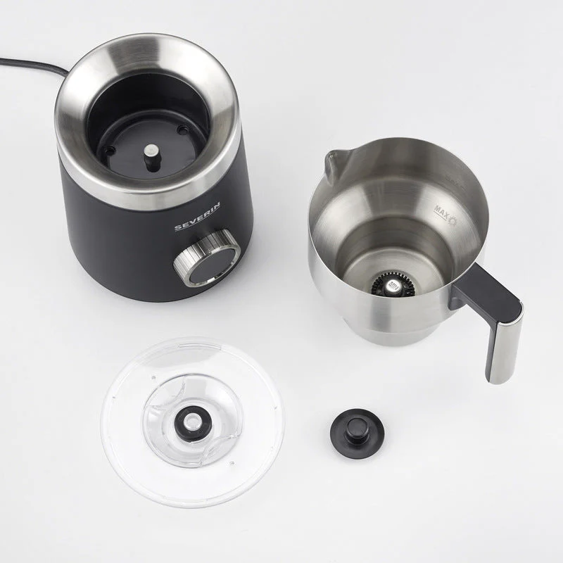 Severin Milchaufschäumer SM3587 schwarz/edelstahl auch für vegane Milch - Image 2
