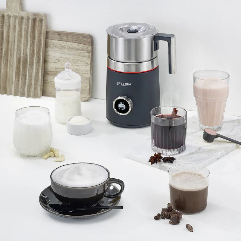 Severin Milchaufschäumer SM3587 schwarz/edelstahl auch für vegane Milch - Image 3