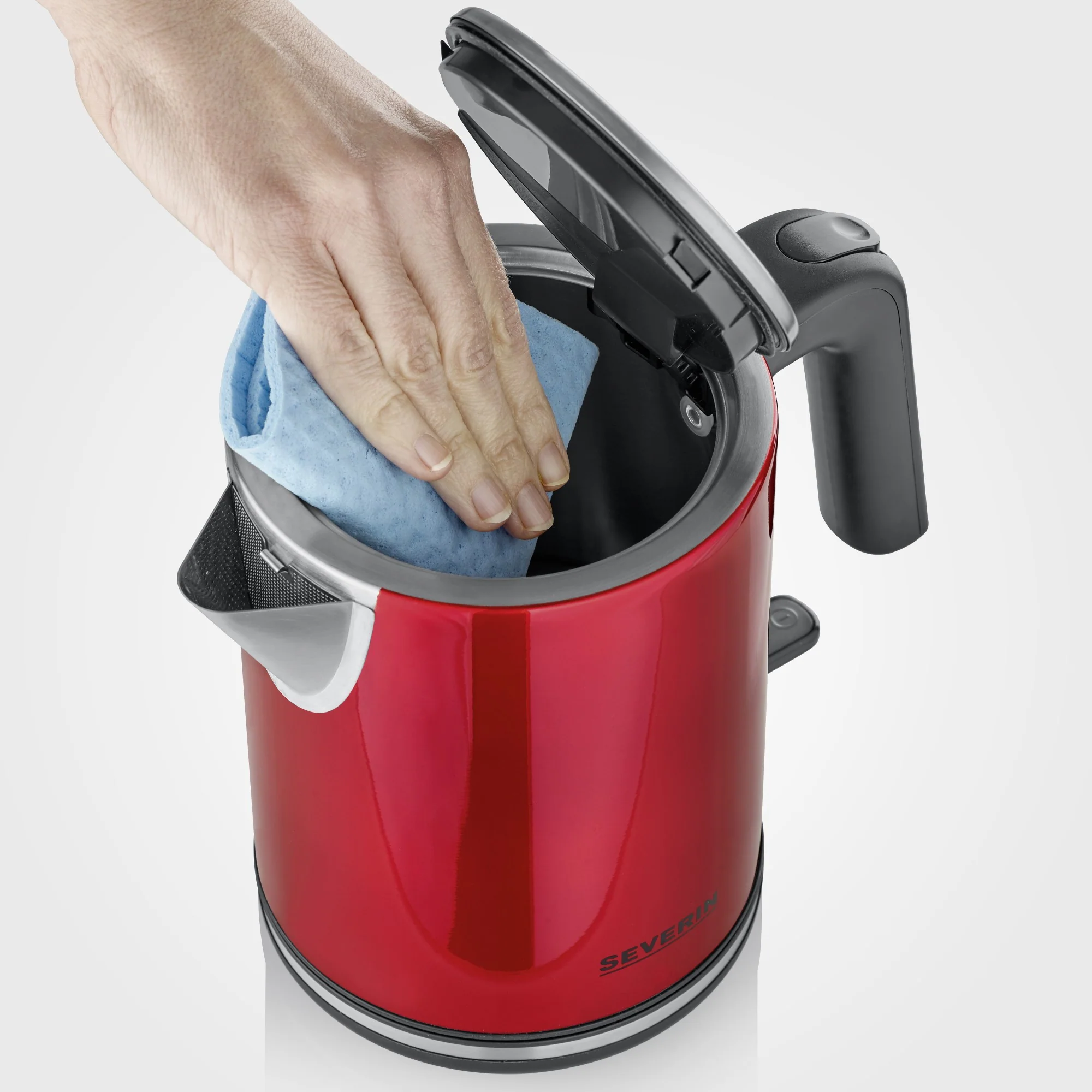 Severin Wasserkocher WK3427, 1 Liter, rot - Image 5