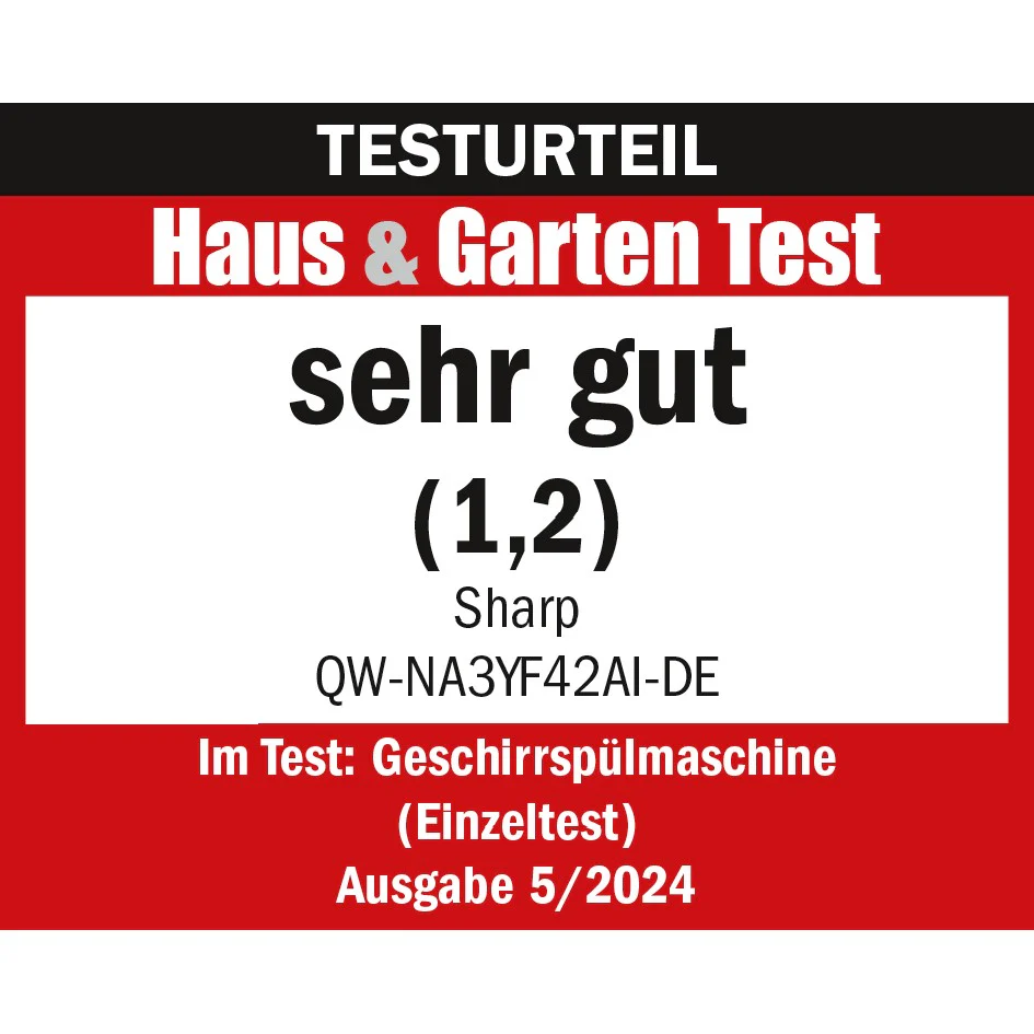 Sharp Geschirrspüler freistehend QW-NA3YF42AI-CH, 60cm, A-Klasse - Image 8