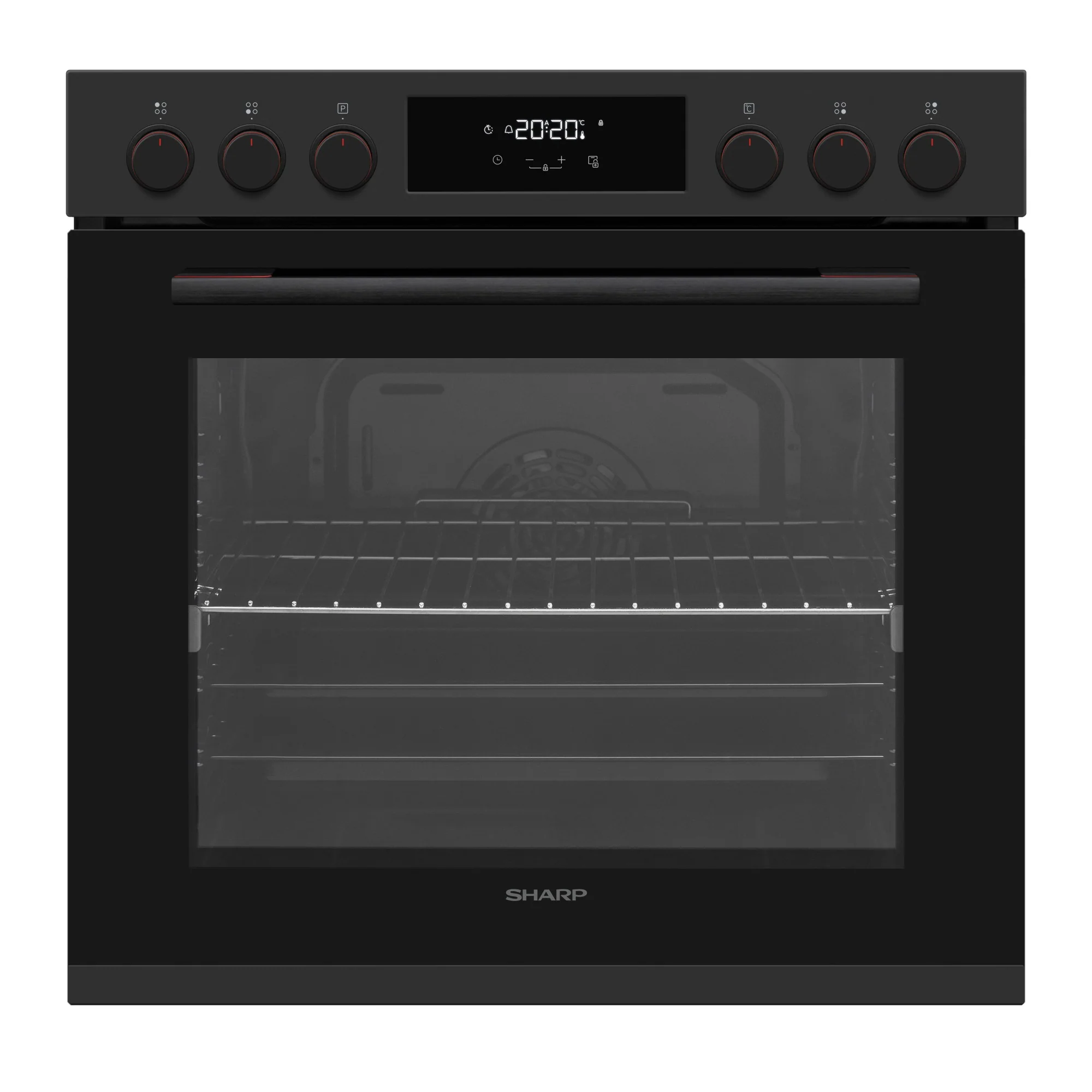 Sharp Kochherd Set Backofen und Vitrokeramikkochfeld, Einbau, K-72P19BNH-EU Poly-Set - Image 2