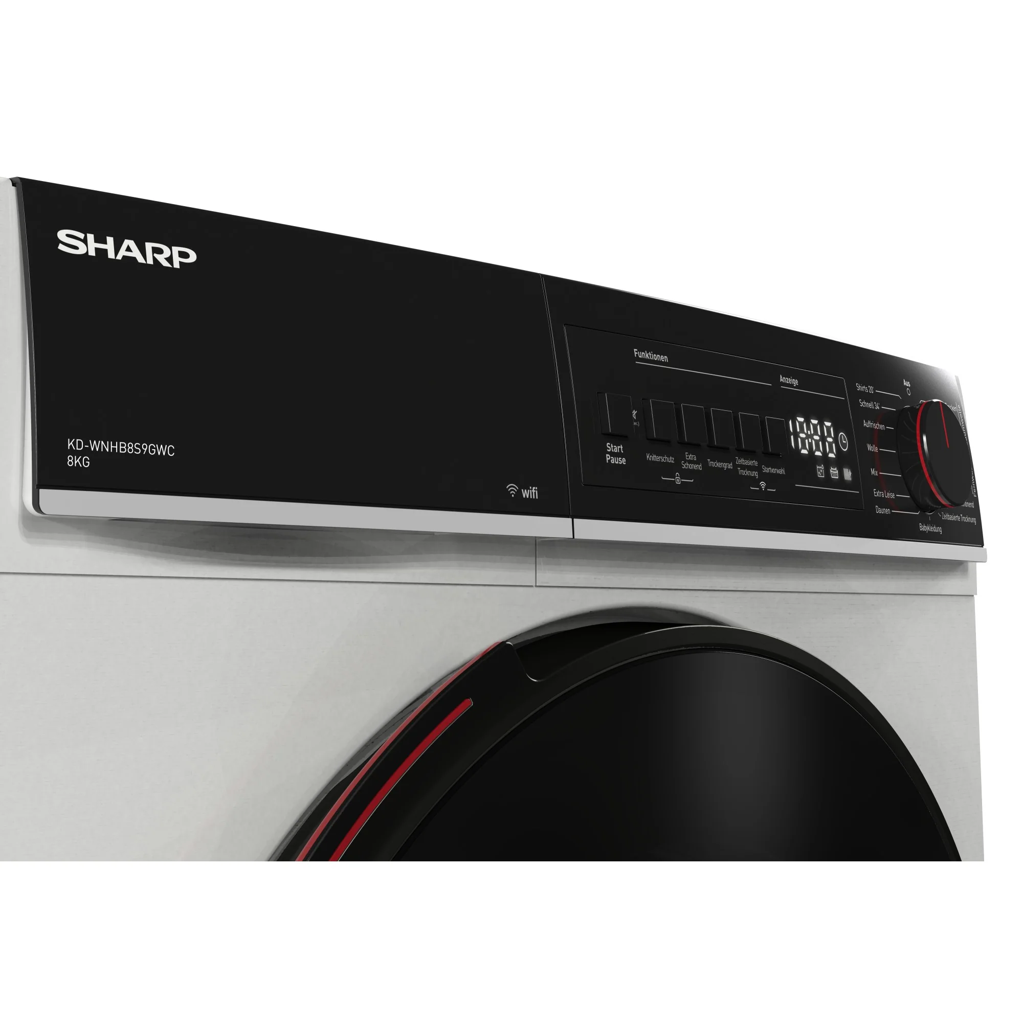 Sharp Wäschetrockner 8kg KD-WNHB8S9GWC-CH, Sensortrocknung - Image 5