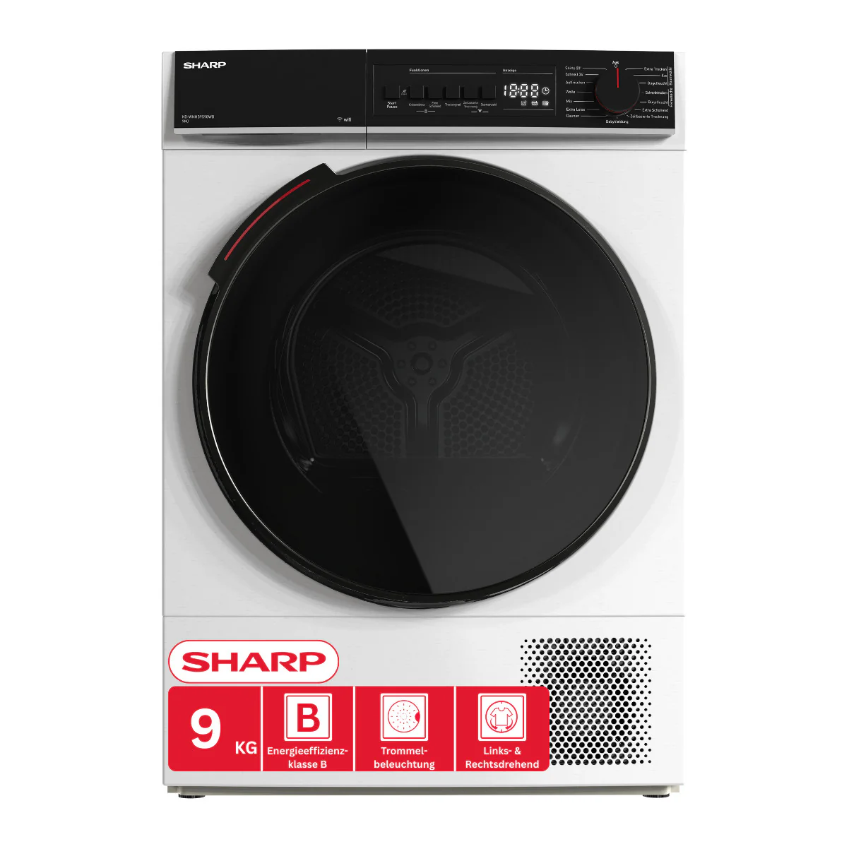 Sharp Wäschetrockner 9kg KD-WNHB9S9GWB