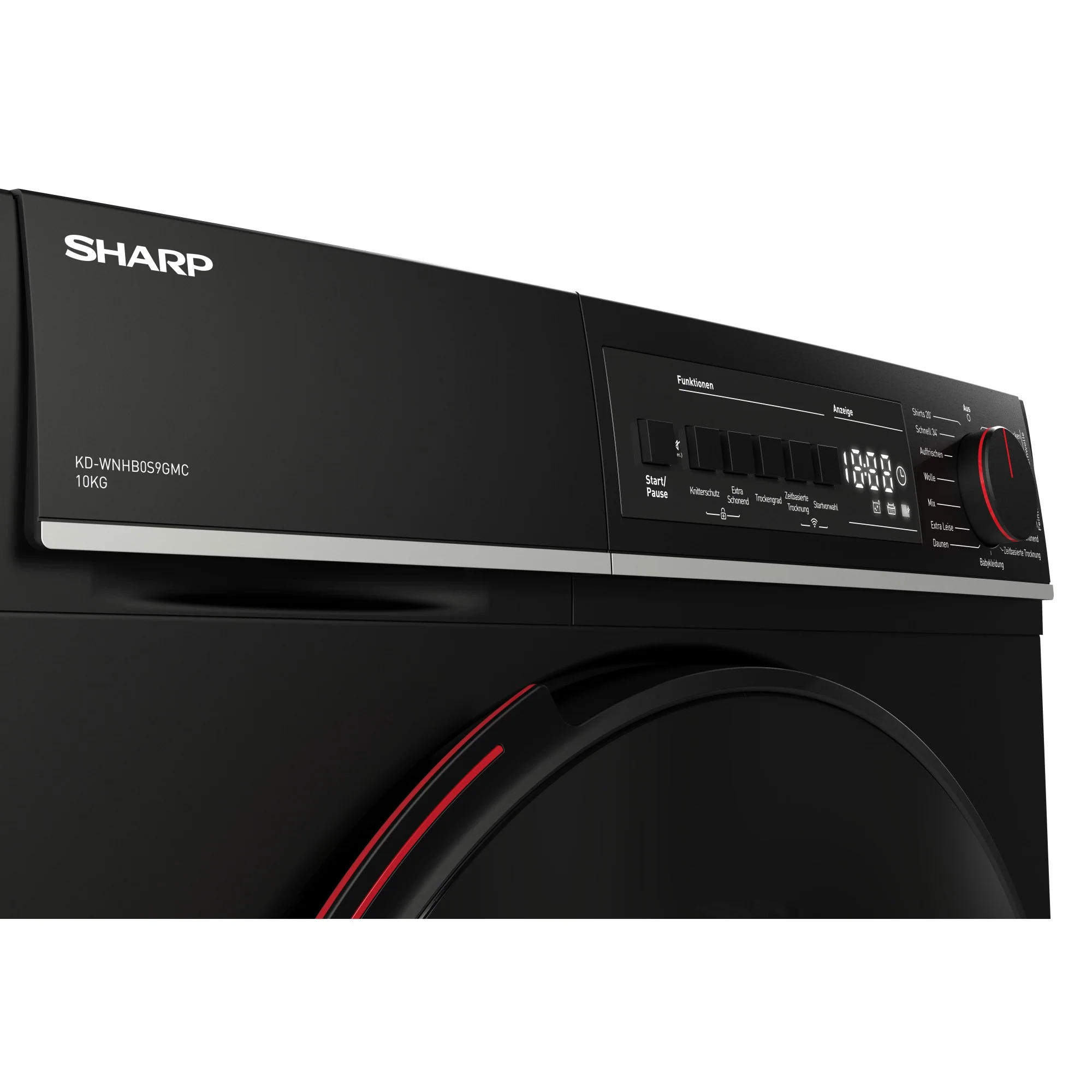 Sharp Wäschetrockner 10kg, KD-WNHB0S9GMC, schwarz, WiFi - Image 6