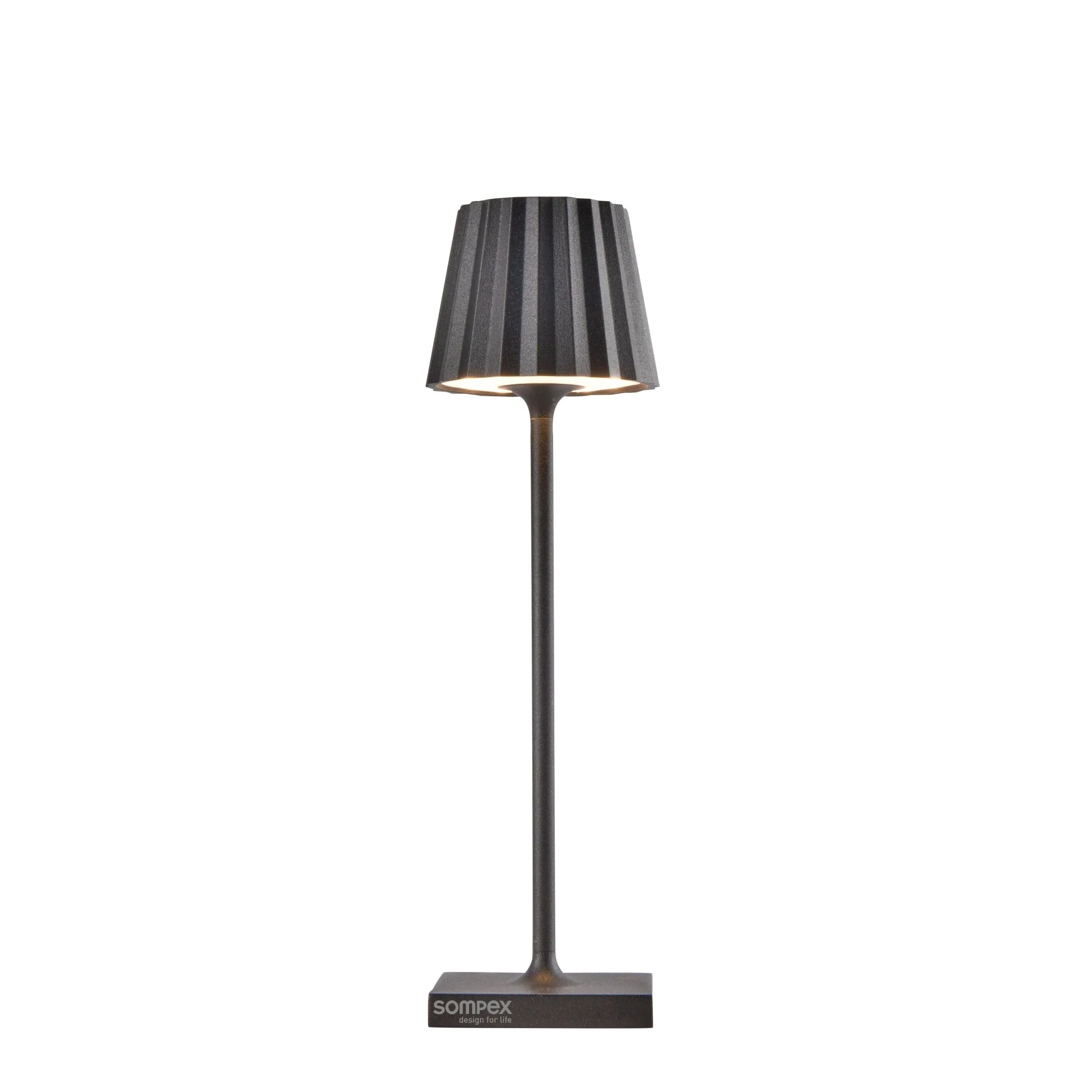 Sompex Tischlampe Troll nano anthrazit, 21cm