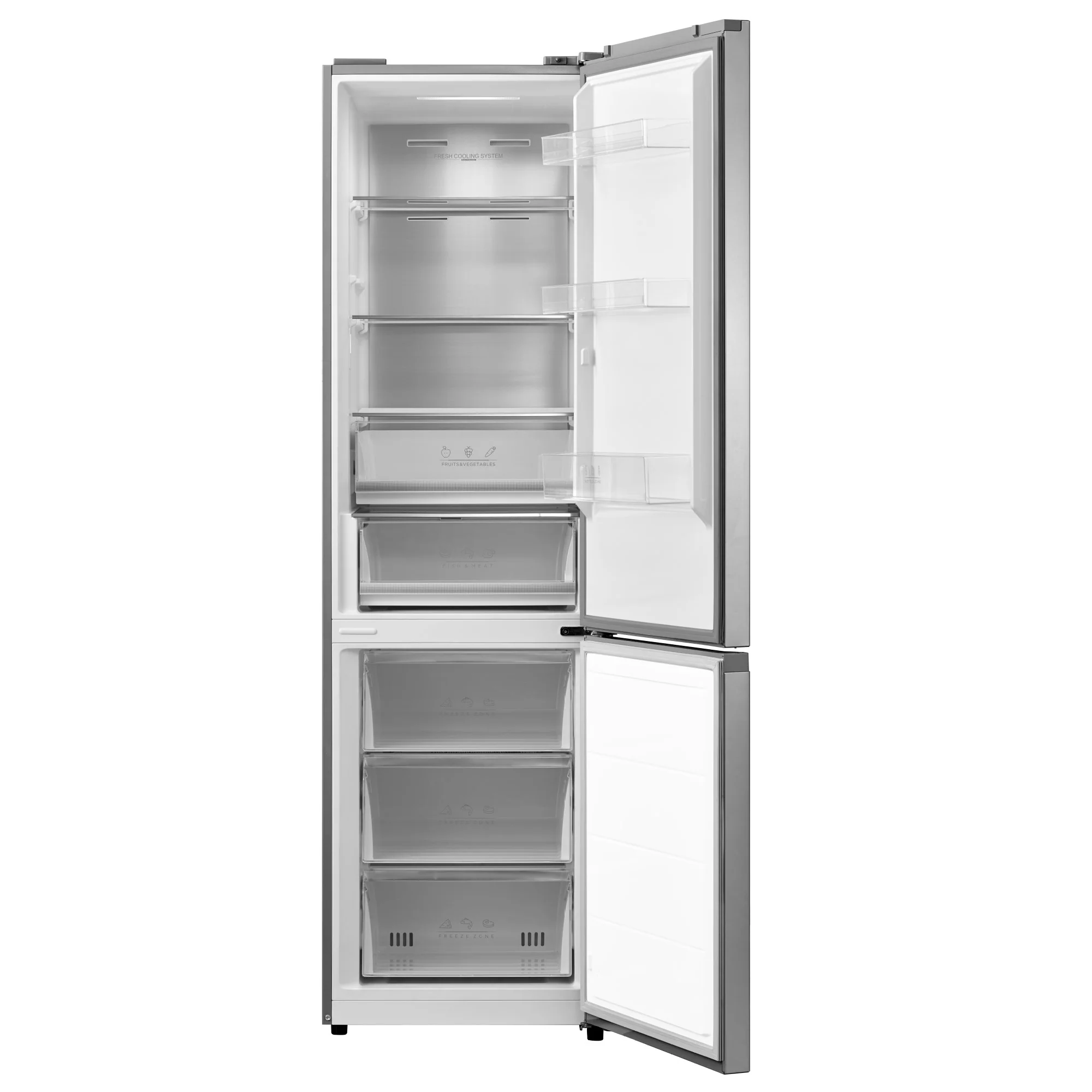 SPC Kühl- / Gefrierkombination KKS3443 INOX, 378 L, B-Klasse, NoFrost - Image 2