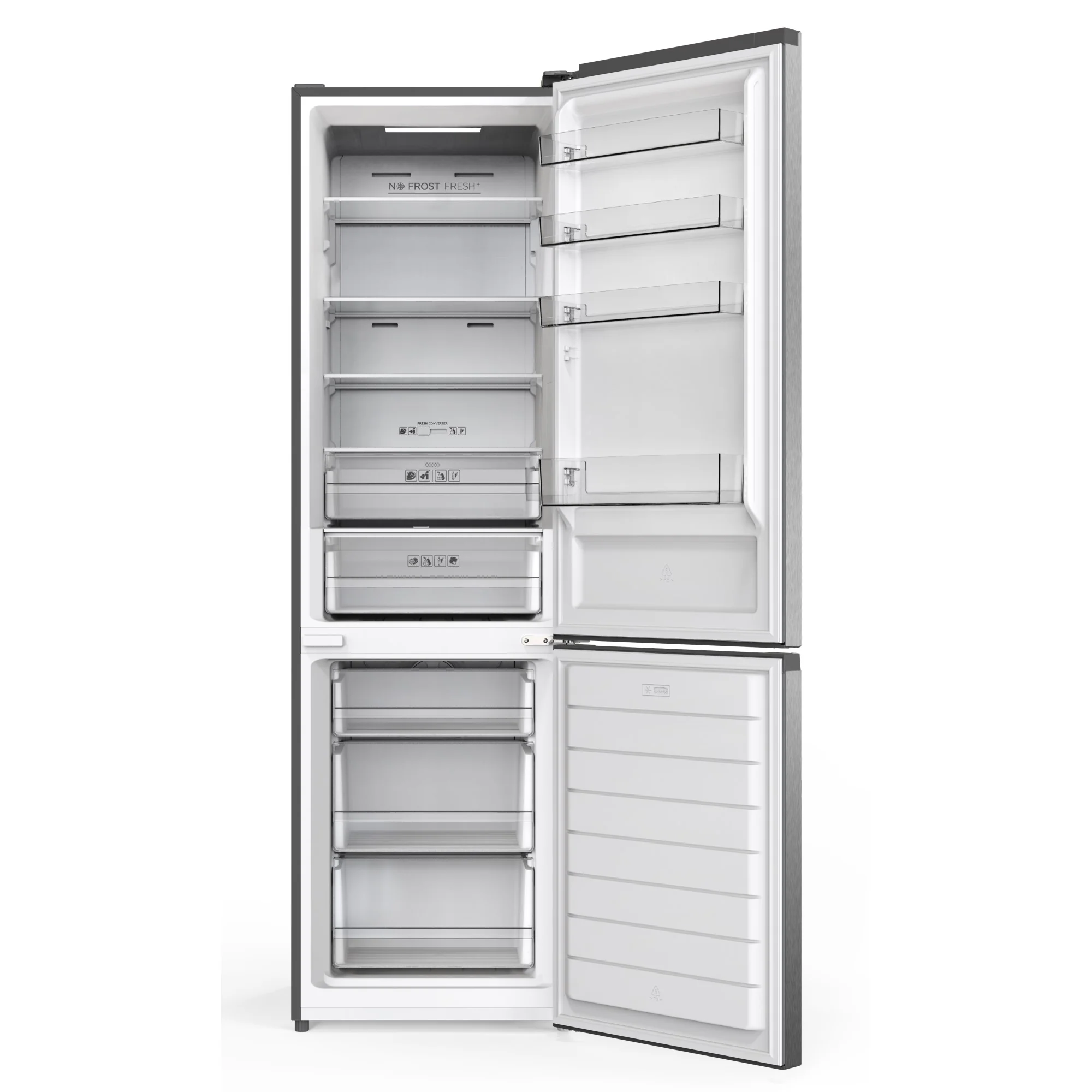 SPC Kühl- / Gefrierkombination KKS3774-C INOX-LOOK, 377 Liter - Image 2