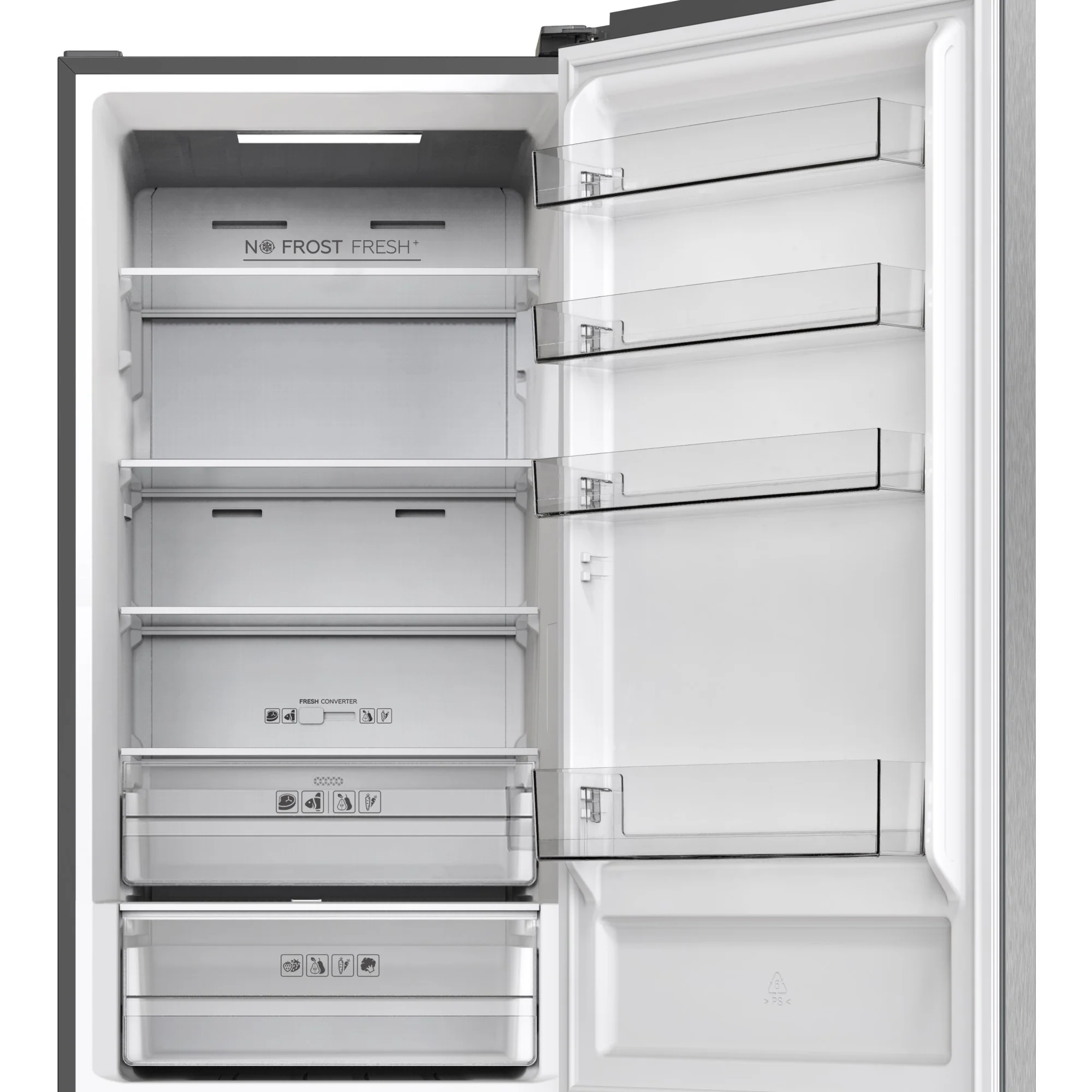 SPC Kühl- / Gefrierkombination KKS3774-C INOX-LOOK, 377 Liter - Image 3