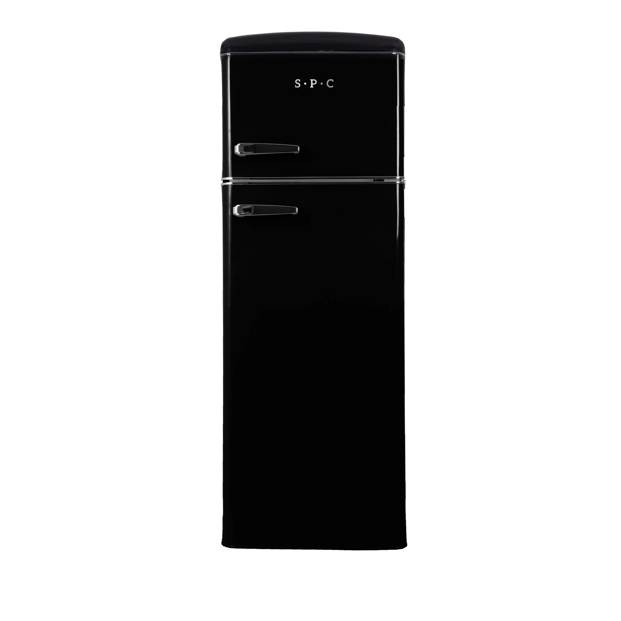 SPC Kühl- / Gefrierkombination Retro KS3777-2, schwarz, 206 L