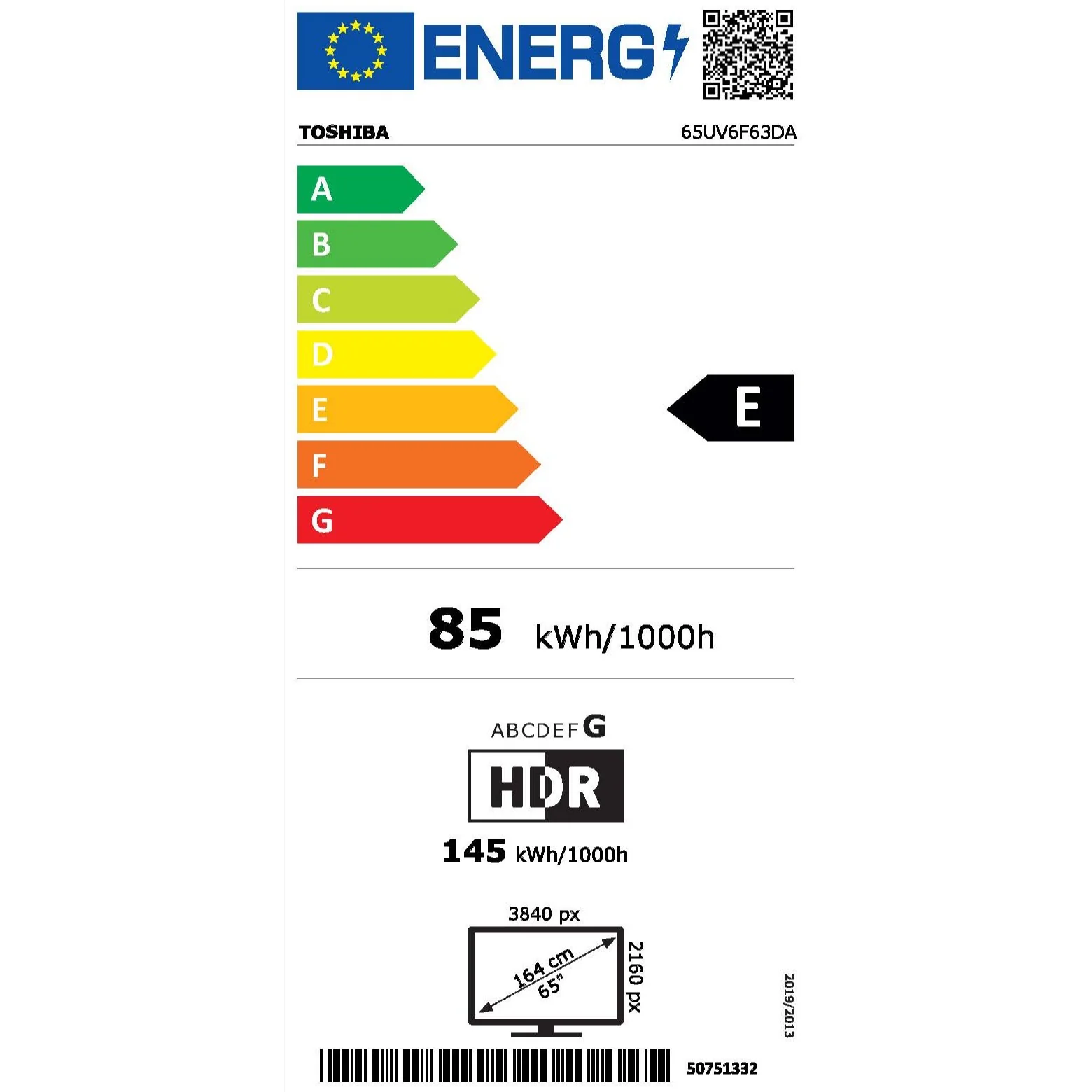 Toshiba TV 65 Zoll, 4K UHD, 65UV6F63DA - Image 7