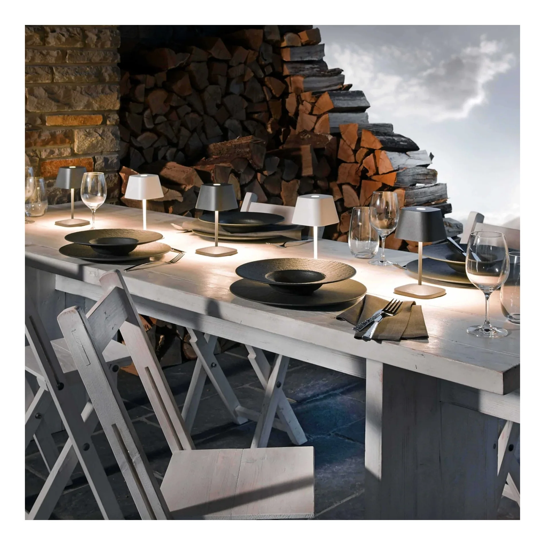 VilleroyBoch Tischlampe mit Akku Neapel 2.0 schwarzchrom - Image 3